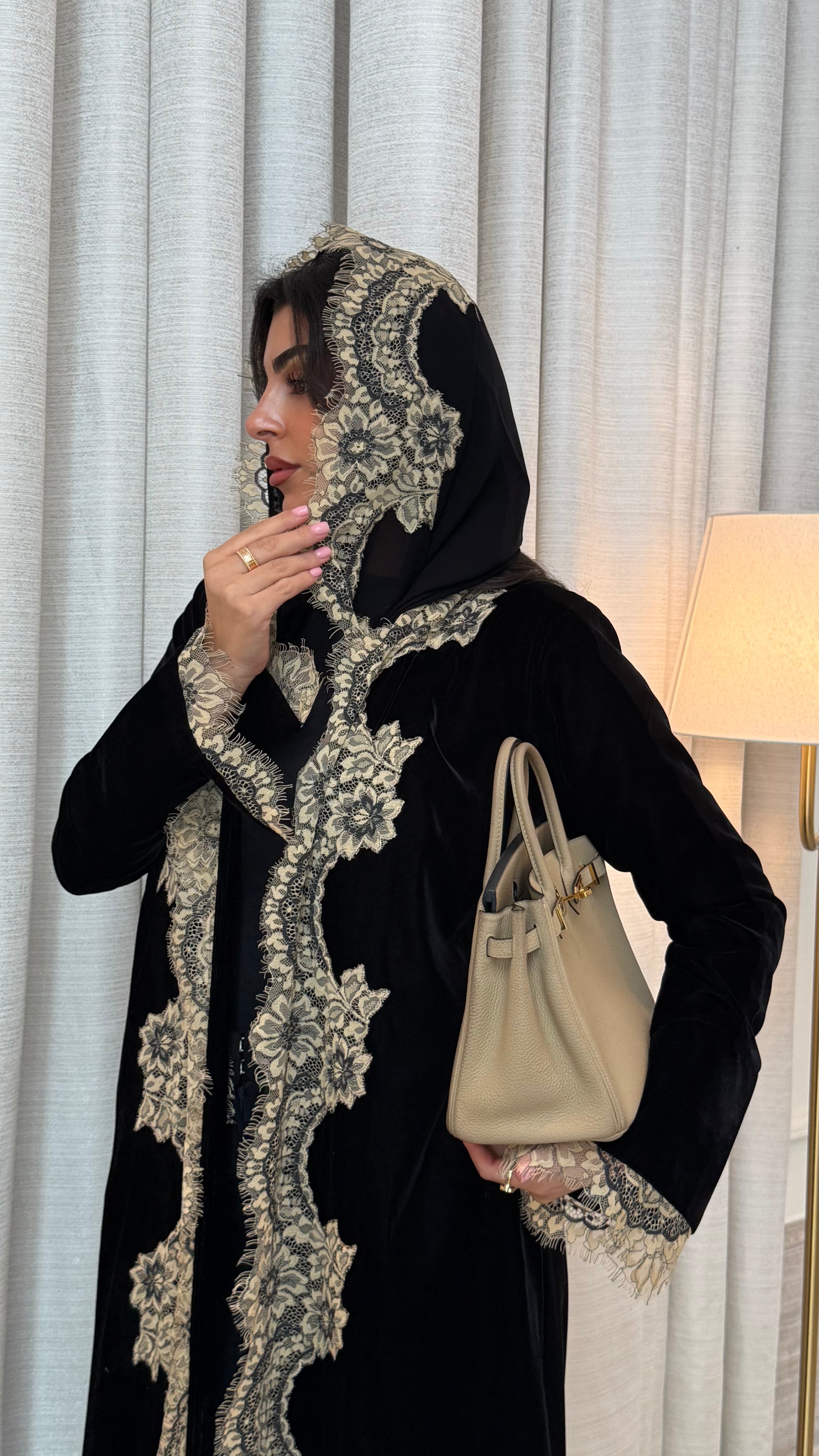 Royal Opal-Black Crepe