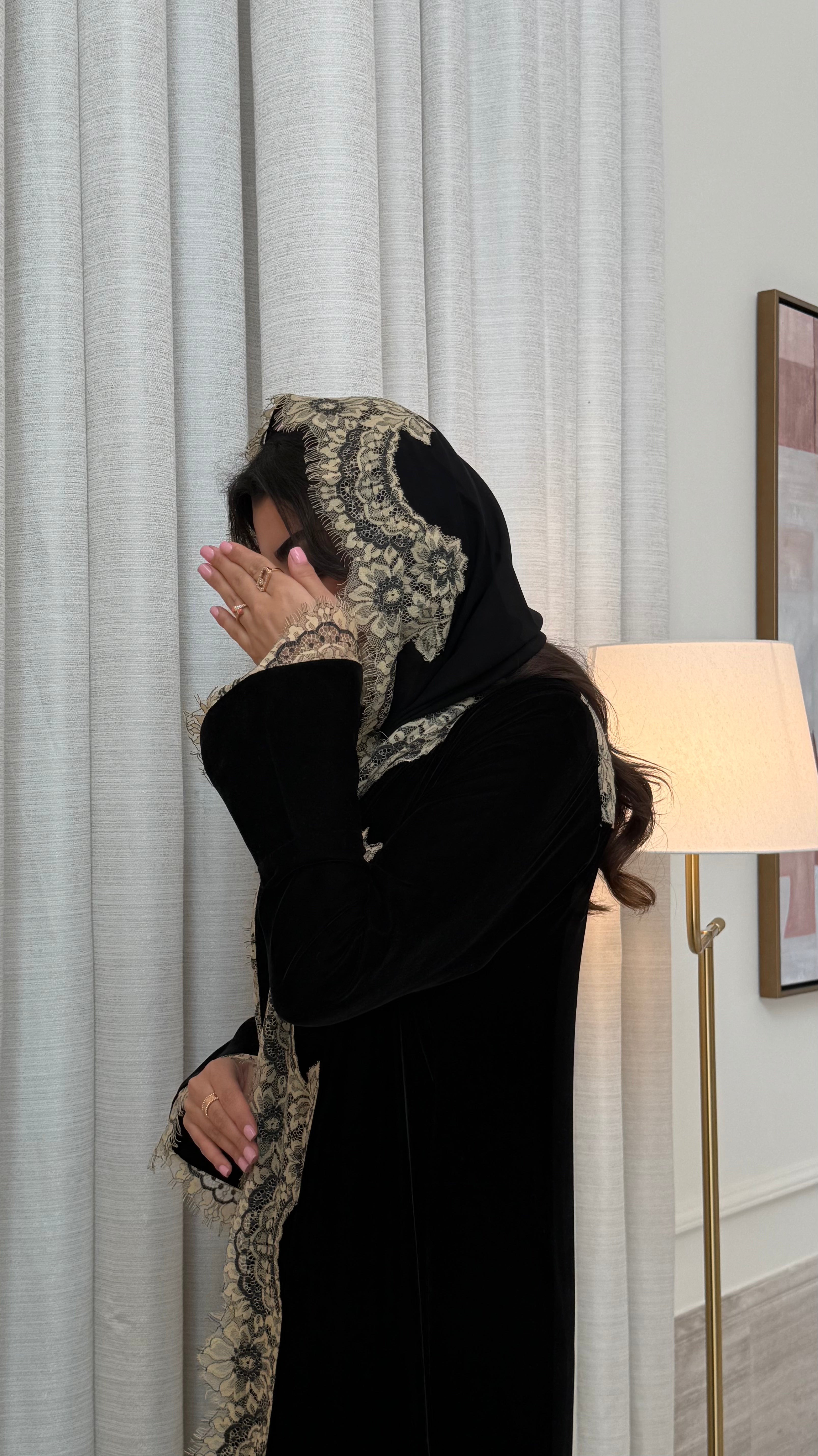 Royal Opal-Black Crepe