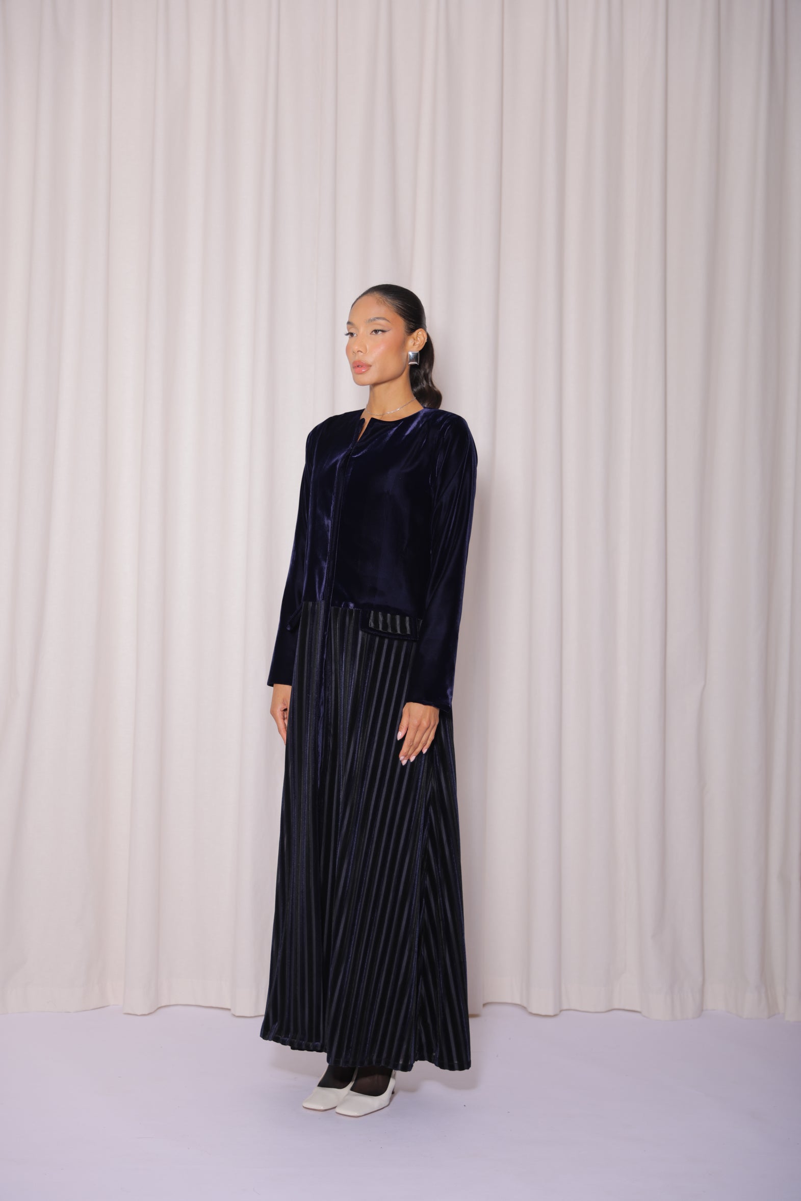 Velvet Aura- Navy Blue