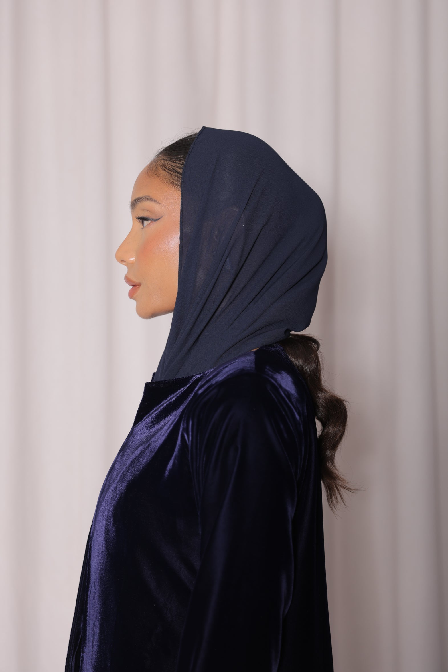 Velvet Aura- Navy Blue