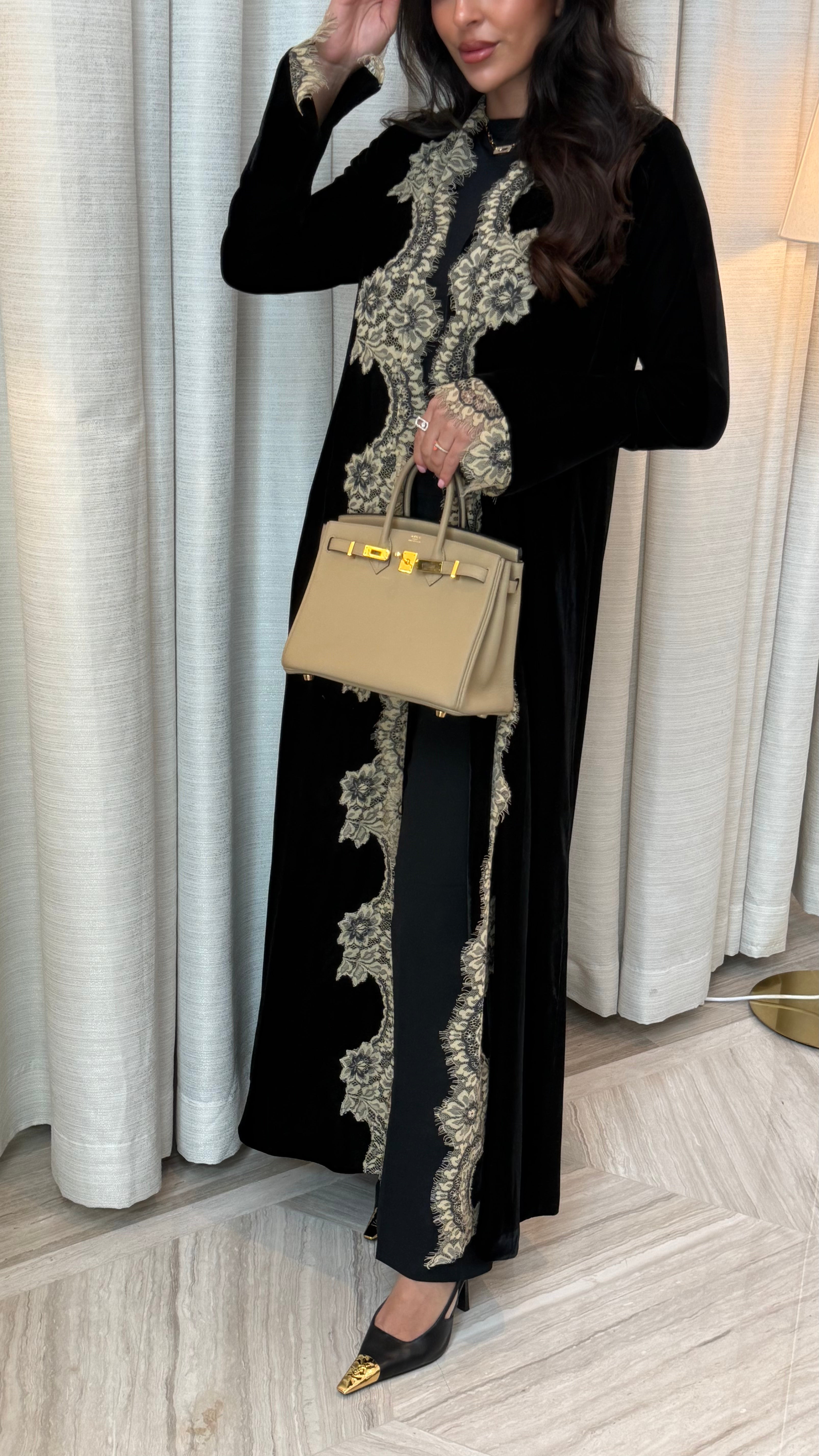 Royal Opal-Black Crepe